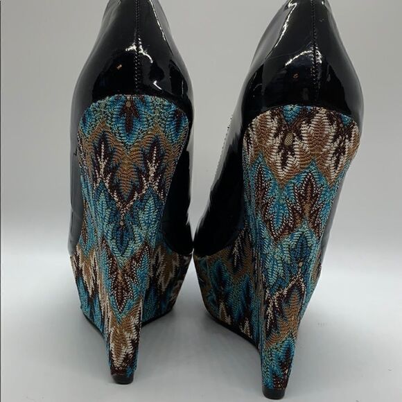 Steve Madden P-Elli platform black paten leather - Picture 4 of 8